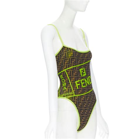 fendi ispired swimsuit|fendi neon bikini.